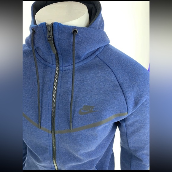 SOLD: Nike Tech Fleece Windrunner Obsidian Blue Tracksuit M 805144 + 805162 451 - Picture 7 of 13
